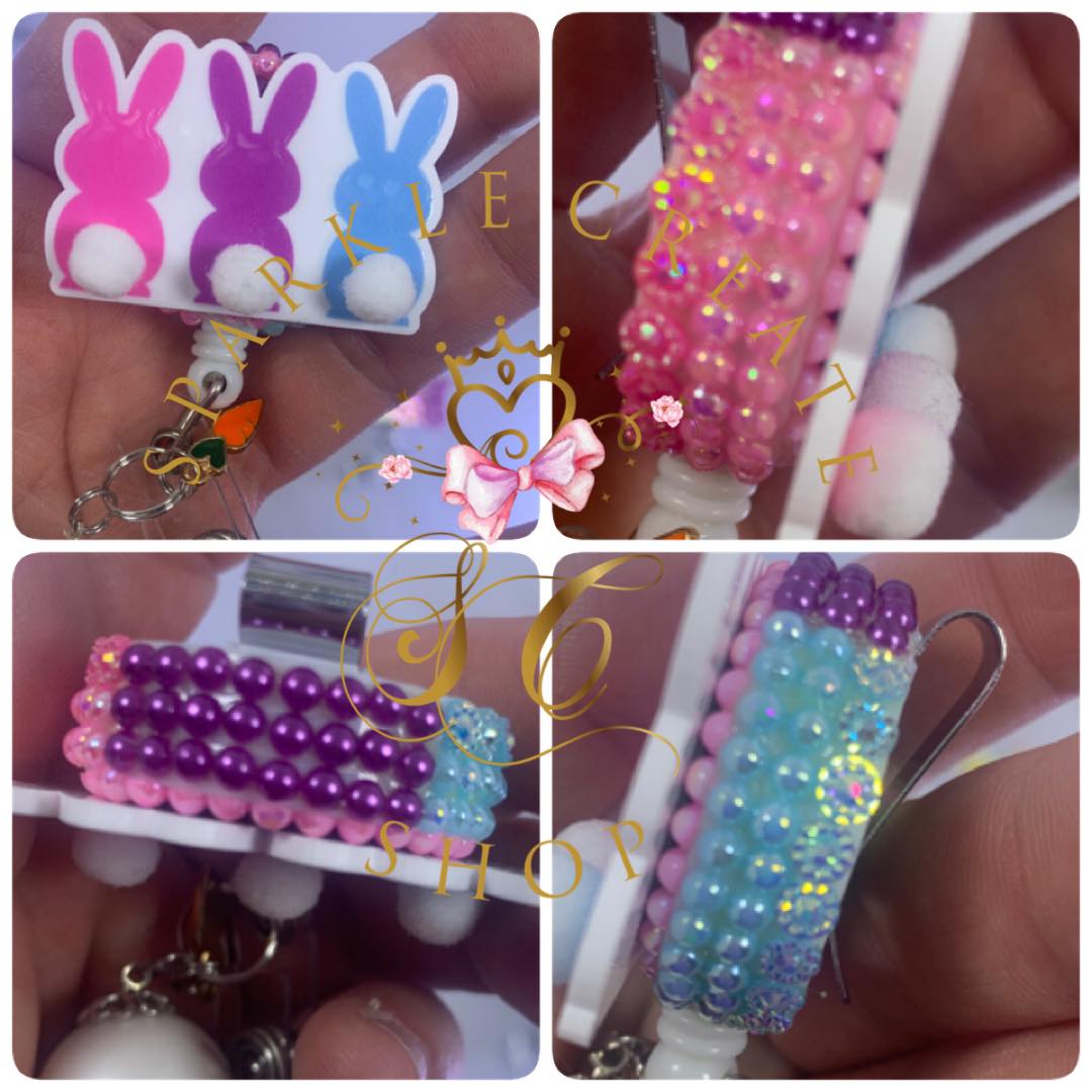 Marshmallow Peeps & Bunny Badge Reel – Sparkle Create Shop